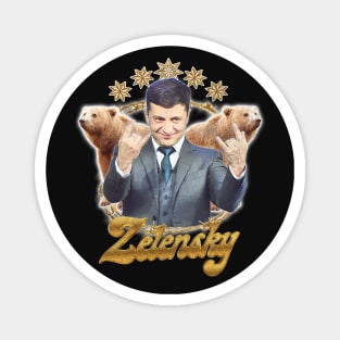 Zelensky Ukraine // Retro Fan Art Design Magnet